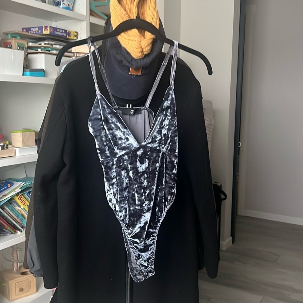 Misguided Velvet Body Suit